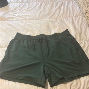 Dark Green Athletic Shorts